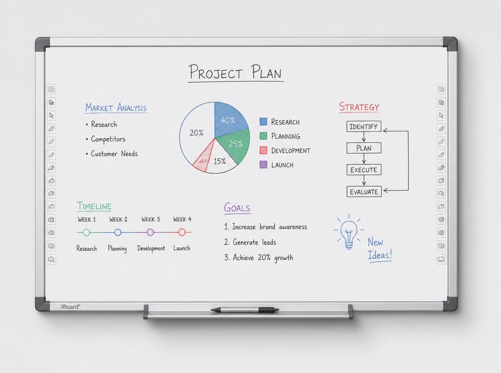 iBoard FX-E2 Interactive Whiteboard interactive display